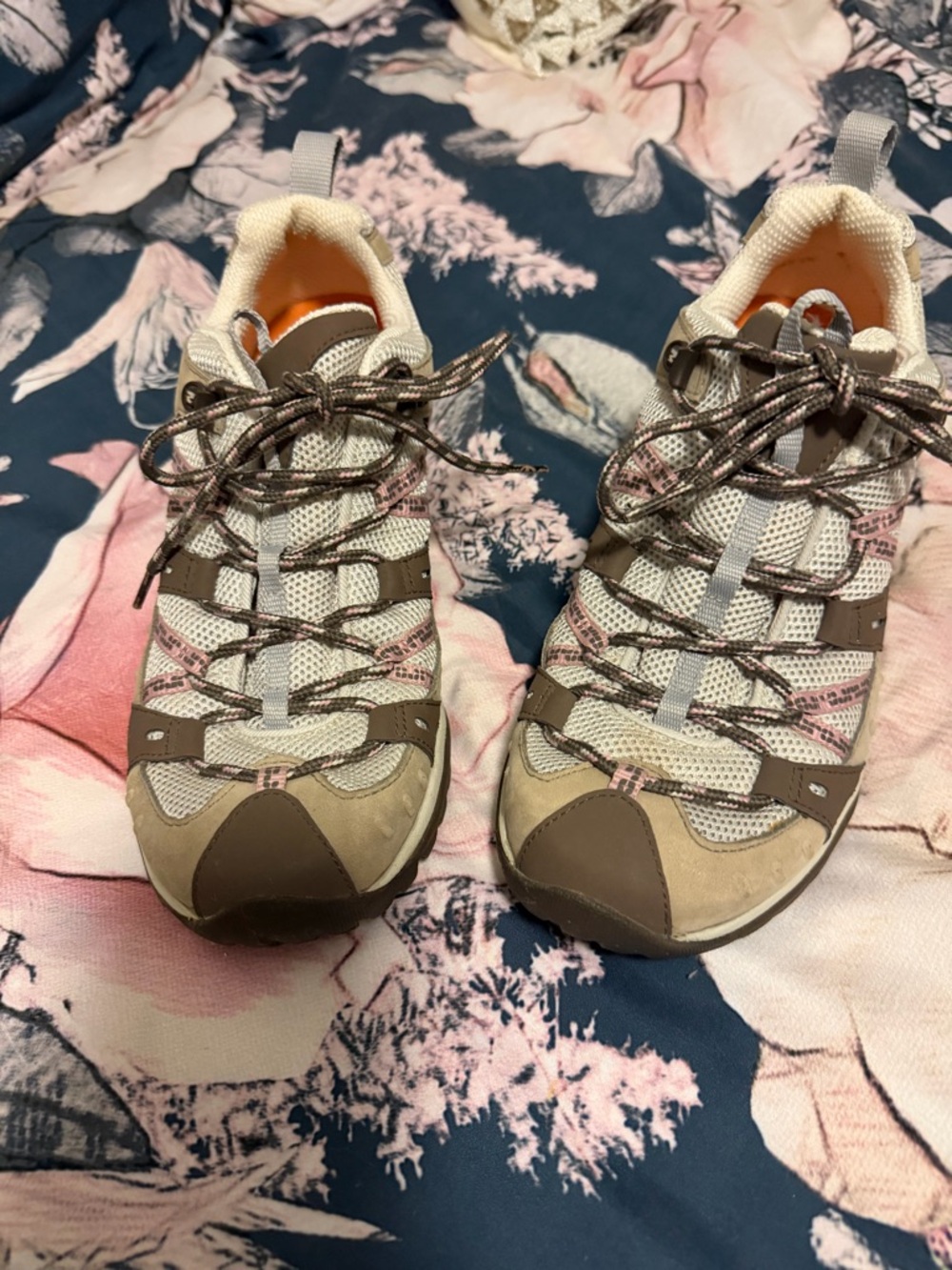 Merrell Women's Beige Brown & Pink Athletic Shoes